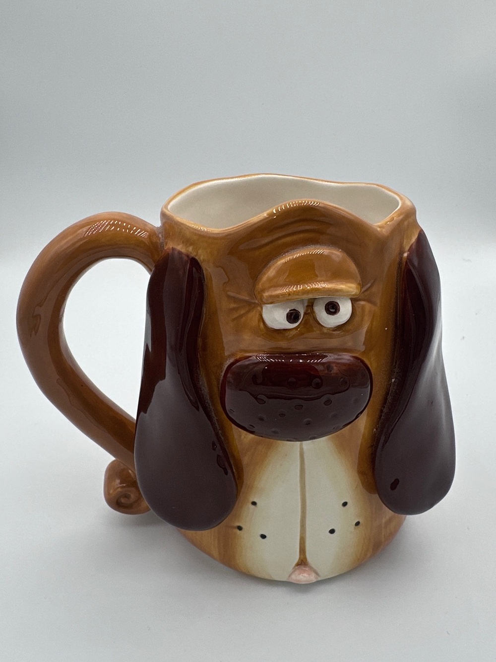 Basset Hound 3D Ceramic Face Dog Puppy Mug By Russ Berrie
